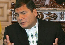 Рафаэль Корреа, президент Эквадора. Фото АР