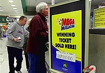 Пункт продаж билетов лотереи Mega Millions. Фото wdtn.com