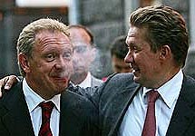 Олег Дубина и Алексей Миллер, главы ''Нафтогаза'' и Газпрома. Фото РИА ''Новости''