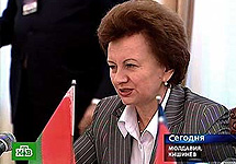 Зинаида Гречаная, премьер-министр Молдавии. Кадр НТВ