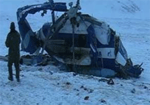 Разбившийся Ми-8. Фото АлтайПресс