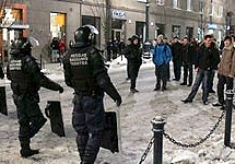 Беспорядки в Вильнюсе. Фото lrytas.lt