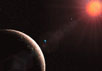 Так художник представляет себе планетную систему Gliese 581. Изображение ESO/L.Calcada с сайта www.eso.org