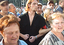 Акция протеста в Брянске. Фото  limonka.nbp-info.ru