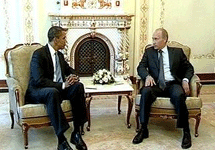 Барак Обама и Владимир Путин. Фото с сайта Первого канала