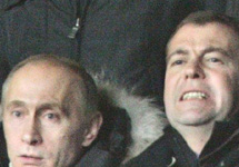 Владимир Путин и Дмитрий Медведев. Фото Life News