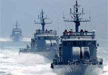 Патрульный корабли флота Южной Кореи. Фото АР