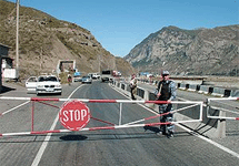 КПП на российско-грузинской границе. Фото ИТАР-ТАСС