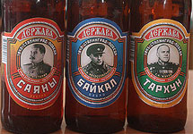 Этикетки со Сталиным, Жуковым и Рокоссовским. Фото Геннадия Бисенова с сайта kp.ru