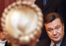 Виктор Янукович и Юлия Тимошенко. Фото с сайта www.tsn.ua