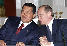 Уго Чавес и Владимир Путин. Фото Tiwy.com