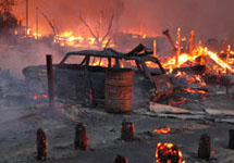 Пожар. Фото с сайта www.utro.ru