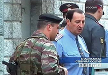 Милиция во Владикавказе. Кадр телеканала Россия