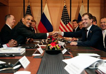 Встреча Дмитрия Медведева с Бараком Обамой. Фото с сайта www.kremlin.ru