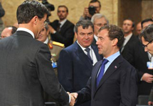 Дмитрий Медведев и Андерс Фог Расмуссен. Фото с сайта  www.nato.int  