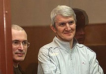 Ходорковский и Лебедев во время оглашения приговора. Фото: Д.Лебедев/Коммерсантъ
