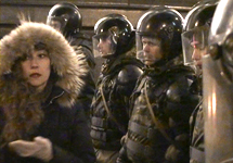 31 декабря 2010 г. на Триумфальной площади. Кадр Грани-ТВ
