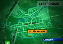 Карта Ставрополя. Кадр НТВ