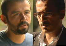 Избитые сотрудники BBC Гоктай Коралтан и Ферас Киллани. Кадры BBC