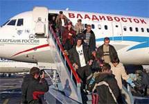 Прибытие рейса "Владивосток Авиа". Фото с сайта synews.ru