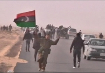 Ливийские повстанцы. Кадр телеканала Euronews