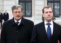 Дмитрий Медведев и Бронислав Коморовский. Фото с сайта президент.рф