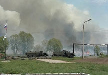 Пожар на арсенале в Башкирии. Фото с сайта www.news.404.ru