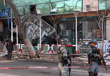 Отель Intercontinental после нападения боевиков. Фото с сайта www.newsfiber.com