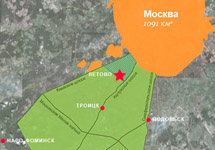 Карта Москвы после расширения территории.  Изображение с сайта www.slon.ru