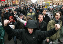 Протестующие в Петербурге. Фото Антон Тушин/Ridus.ru