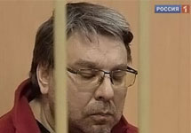 Андрей Лучин в суде. Кадр Россия-1