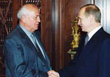 Михаил Горбачев и Владимир Путин. Фото с сайта Нобелиат.Ру