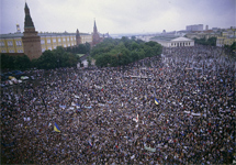 Митинг на Манежной площади, 1990 год. Фото Дмитрия Борко
