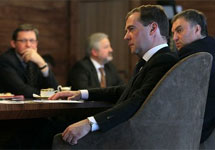Встреча Медведева с лидерами незарегистрированных партий. Фото пресс-службы Кремля