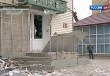 На месте взрыва в Буйнакске. Кадр канала "Россия-24"