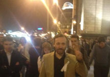 Эсеры покидают Госдуму после принятия закона о митингах. Фото из твиттера Данилы Линдэле