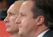Владимир Путин и Дэвид Кэмерон. Фото: rusemb.org.uk
