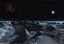 Плутон в представлении 3D-художника. Изображение NASA/David Seal с сайта www.space.com
