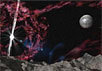 На планете возле пульсара. Фантазия художника с сайта www.eaglelake.org/staff/erics/form/scenes.html
