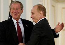 Джордж Буш и Владимир Путин. Фото AFP
