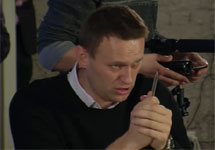 Алексей Навальный на первом заседании КСО. Кадр видеотрансляции "Сетевизора"