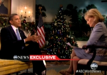 Кадр интервью Барака Обамы ABC News