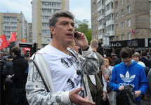 Борис Немцов на "Марше миллионов" 6 мая. Фото: РБК Daily