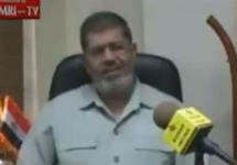 Мухаммед Мурси. Кадр из юдофобского интервью