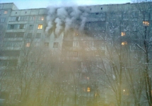 Пожар в Новокузнецке. Фото пресс-службы МЧС