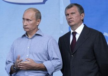 Владимир Путин и Игорь Сечин. Фото: neftegaz.ru