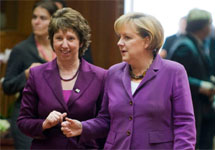Кэтрин Эштон и Ангела Меркель. Фото: bundeskanzlerin.de