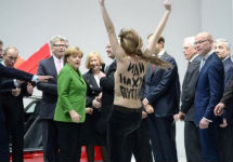 Акция Femen в Ганновере. Фото: DAPD