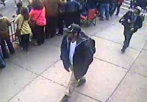 Подозреваемый в теракте в Бостоне. Кадр камеры наблюдения