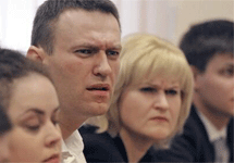 Алексей Навальный и его адвокат в Ленинском суде Кирова. Фото Ильи Яшина